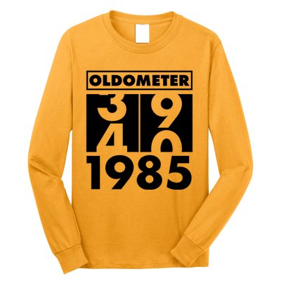 Funny Oldometer Made In 1985 40th Birthday Long Sleeve Shirt