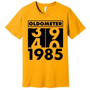 Funny Oldometer Made In 1985 40th Birthday Premium T-Shirt