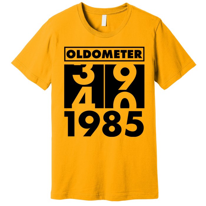 Funny Oldometer Made In 1985 40th Birthday Premium T-Shirt