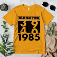 Funny Oldometer Made In 1985 40th Birthday Premium T-Shirt