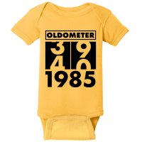 Funny Oldometer Made In 1985 40th Birthday Baby Bodysuit