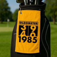 Funny Oldometer Made In 1985 40th Birthday Golf Towel