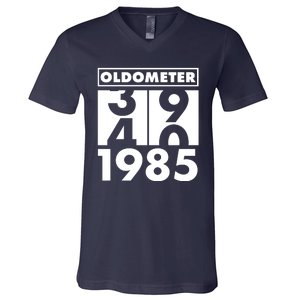 Funny Oldometer Made In 1985 40th Birthday V-Neck T-Shirt