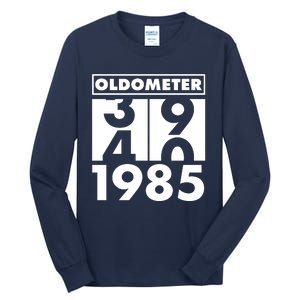 Funny Oldometer Made In 1985 40th Birthday Tall Long Sleeve T-Shirt