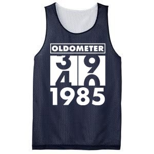 Funny Oldometer Made In 1985 40th Birthday Mesh Reversible Basketball Jersey Tank