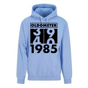 Funny Oldometer Made In 1985 40th Birthday Unisex Surf Hoodie