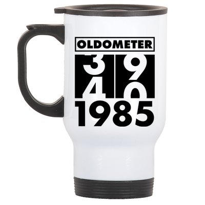 Funny Oldometer Made In 1985 40th Birthday Stainless Steel Travel Mug