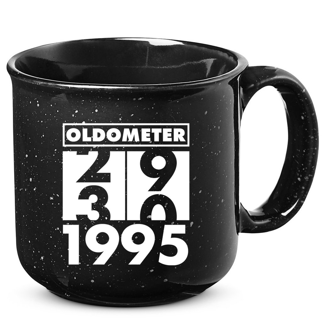 Funny Oldometer Made In 1995 30th Birthday 15oz Campfire Ceramic Mug