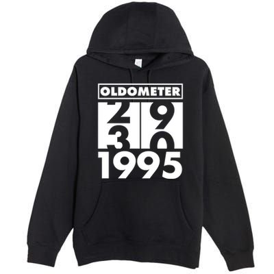 Funny Oldometer Made In 1995 30th Birthday Premium Pullover Hoodie