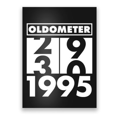 Funny Oldometer Made In 1995 30th Birthday Poster