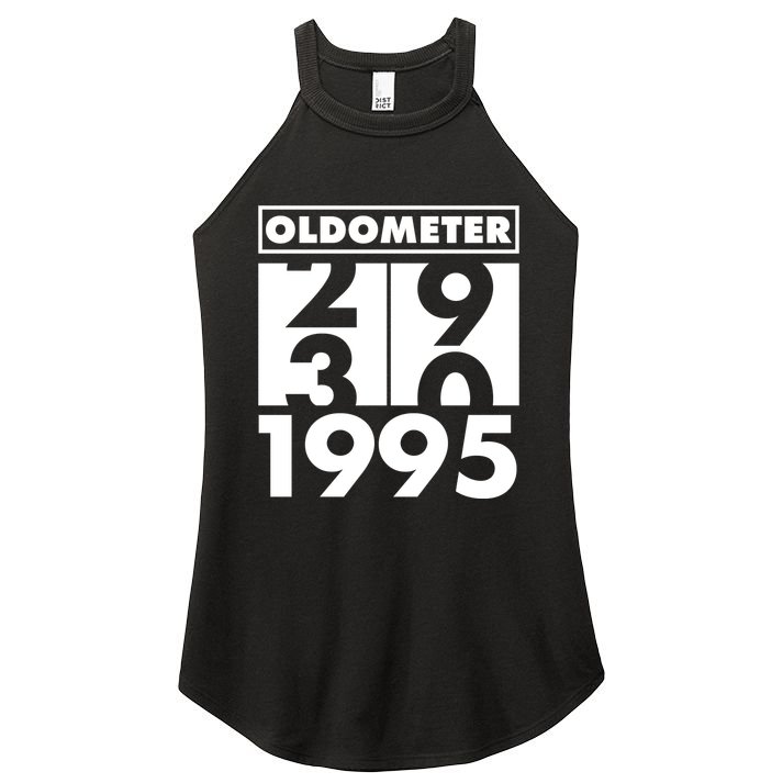 Funny Oldometer Made In 1995 30th Birthday Women's Perfect Tri Rocker Tank