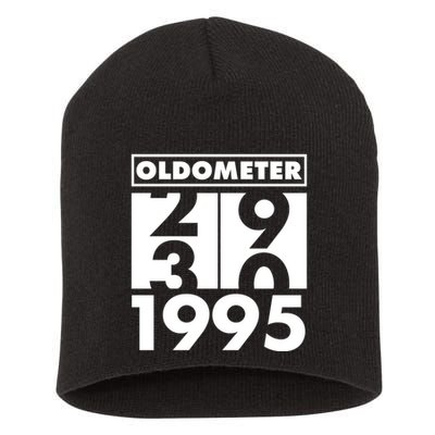 Funny Oldometer Made In 1995 30th Birthday Short Acrylic Beanie