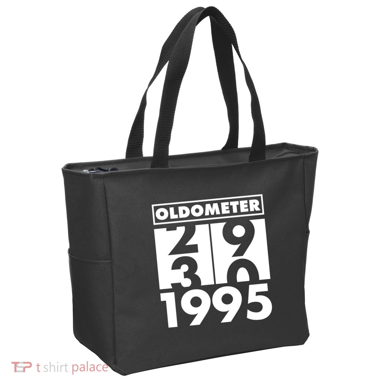 Funny Oldometer Made In 1995 30th Birthday Zip Tote Bag