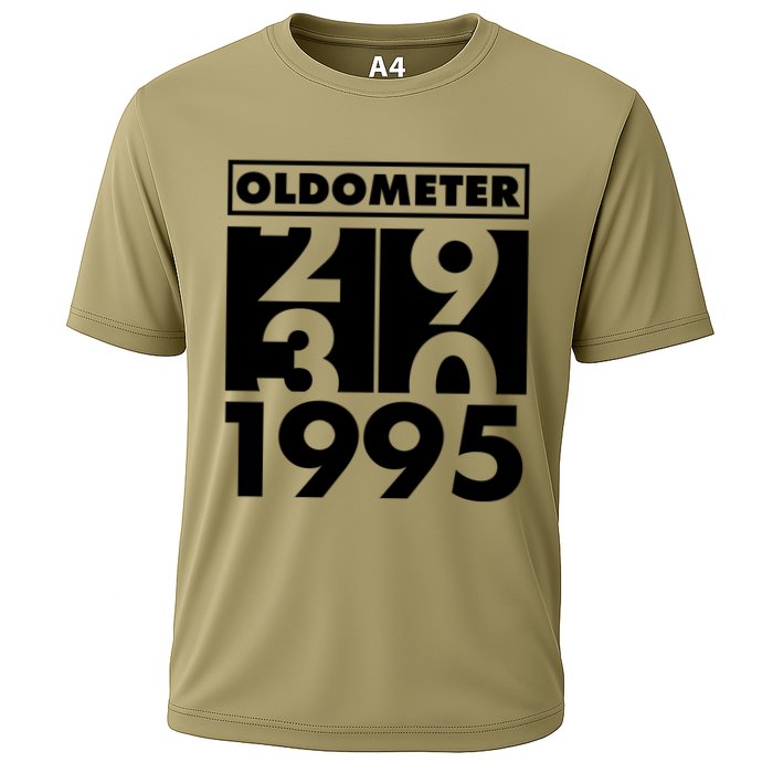 Funny Oldometer Made In 1995 30th Birthday Cooling Performance Crew T-Shirt