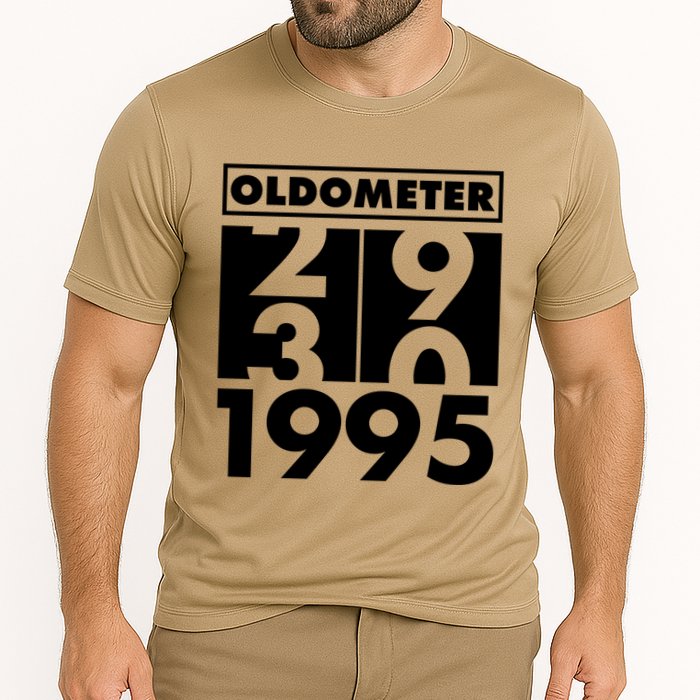 Funny Oldometer Made In 1995 30th Birthday Cooling Performance Crew T-Shirt