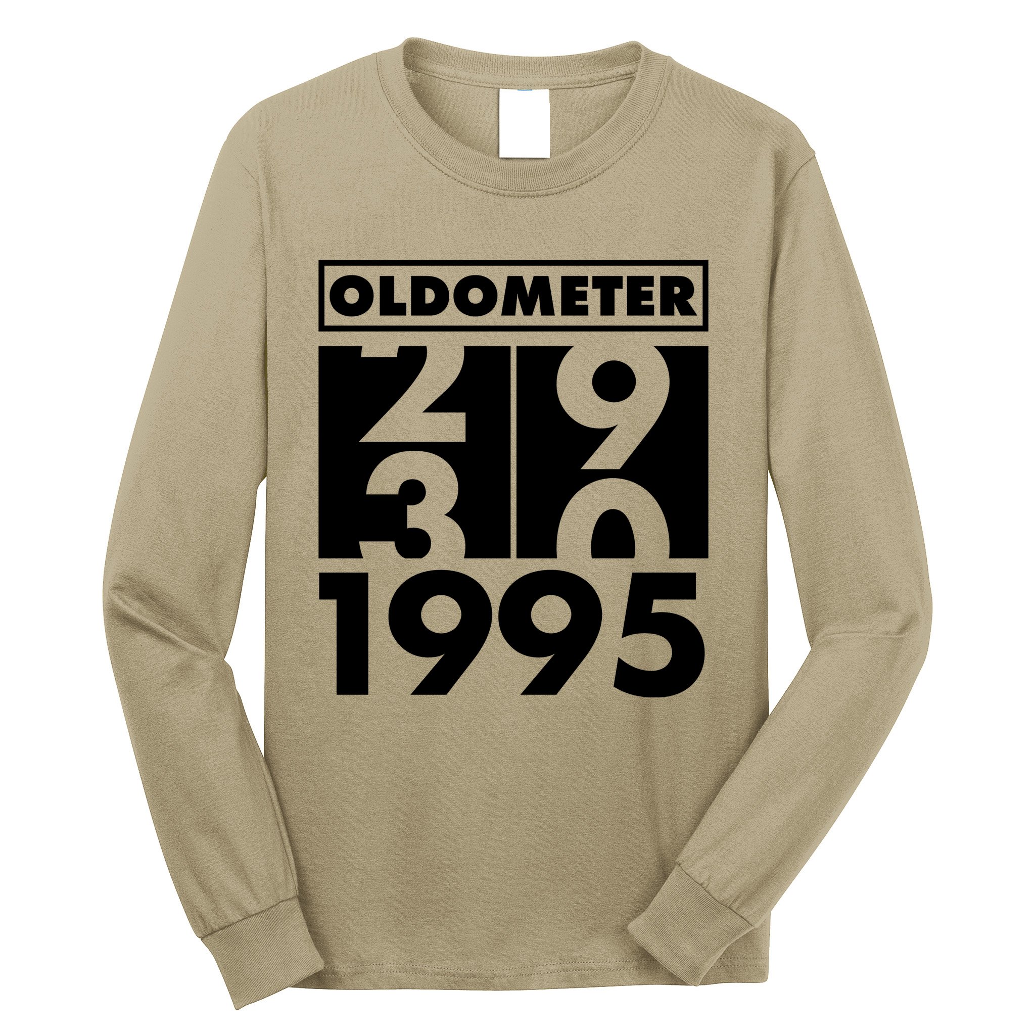 Funny Oldometer Made In 1995 30th Birthday Long Sleeve Shirt