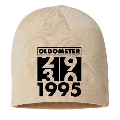Funny Oldometer Made In 1995 30th Birthday Sustainable Beanie