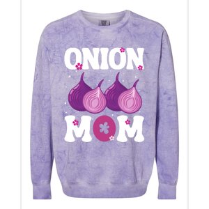 Funny Onion Mom Fruit Vegetable Mothers' Day Gardener Lover Great Gift Colorblast Crewneck Sweatshirt