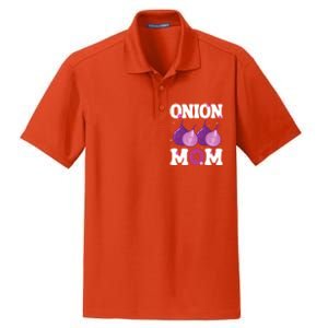 Funny Onion Mom Fruit Vegetable Mothers' Day Gardener Lover Great Gift Dry Zone Grid Polo