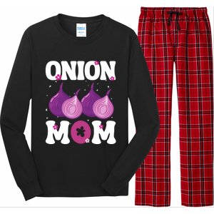 Funny Onion Mom Fruit Vegetable Mothers' Day Gardener Lover Great Gift Long Sleeve Pajama Set