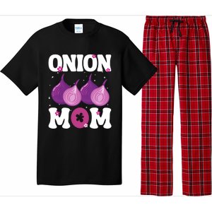 Funny Onion Mom Fruit Vegetable Mothers' Day Gardener Lover Great Gift Pajama Set