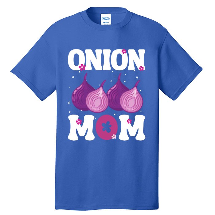 Funny Onion Mom Fruit Vegetable Mothers' Day Gardener Lover Great Gift Tall T-Shirt