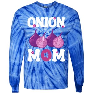 Funny Onion Mom Fruit Vegetable Mothers' Day Gardener Lover Great Gift Tie-Dye Long Sleeve Shirt