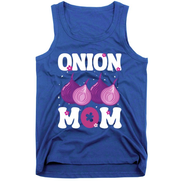 Funny Onion Mom Fruit Vegetable Mothers' Day Gardener Lover Great Gift Tank Top