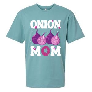 Funny Onion Mom Fruit Vegetable Mothers' Day Gardener Lover Great Gift Sueded Cloud Jersey T-Shirt