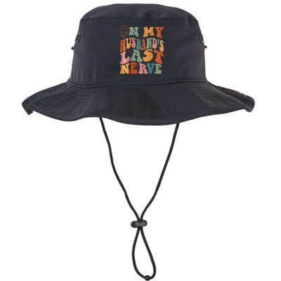 Funny On My Husbands Last Nerve Groovy On Back Legacy Cool Fit Booney Bucket Hat