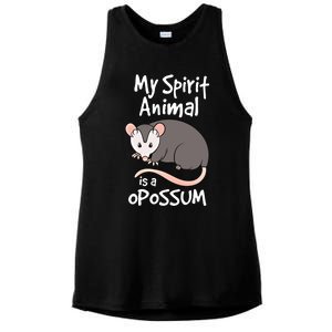 Funny Opossum My Spirit Animal Is A Opossum Cute Gift Ladies PosiCharge Tri-Blend Wicking Tank