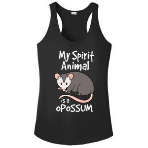 Funny Opossum My Spirit Animal Is A Opossum Cute Gift Ladies PosiCharge Competitor Racerback Tank