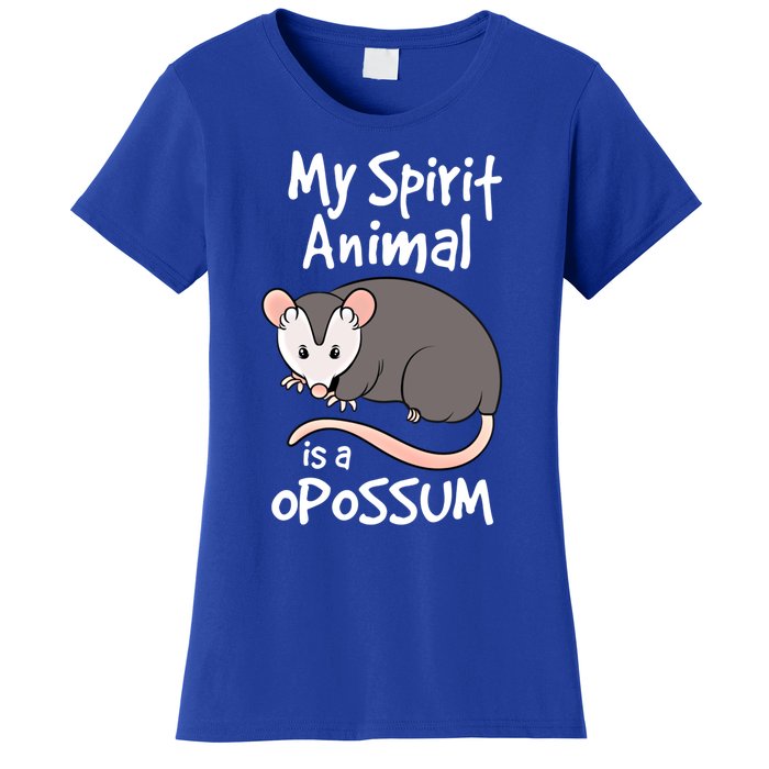 Funny Opossum My Spirit Animal Is A Opossum Cute Gift Women's T-Shirt