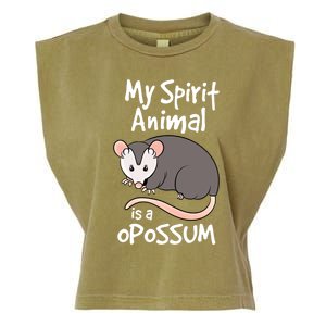 Funny Opossum My Spirit Animal Is A Opossum Cute Gift Garment-Dyed Women's Muscle Tee