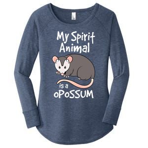 Funny Opossum My Spirit Animal Is A Opossum Cute Gift Women's Perfect Tri Tunic Long Sleeve Shirt