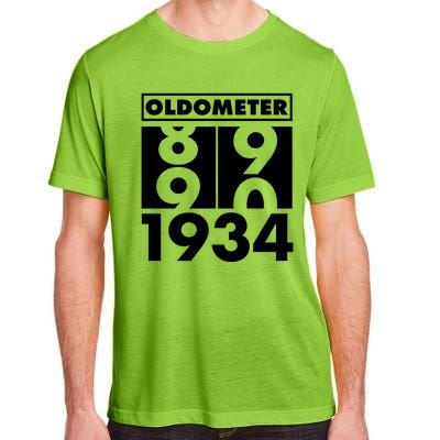 Funny Oldometer Made In 1934 90th Birthday Adult ChromaSoft Performance T-Shirt