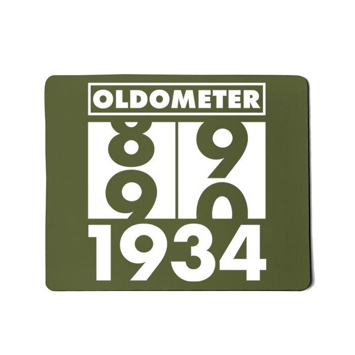 Funny Oldometer Made In 1934 90th Birthday Mousepad