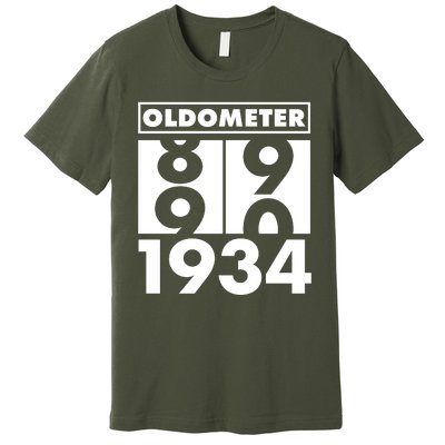 Funny Oldometer Made In 1934 90th Birthday Premium T-Shirt