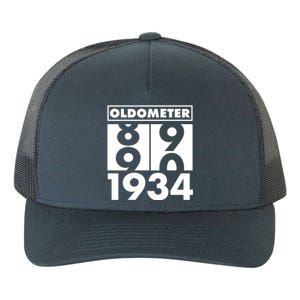 Funny Oldometer Made In 1934 90th Birthday Yupoong Adult 5-Panel Trucker Hat