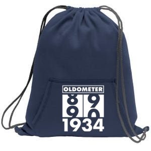 Funny Oldometer Made In 1934 90th Birthday Sweatshirt Cinch Pack Bag