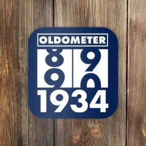 Funny Oldometer Made In 1934 90th Birthday Coaster