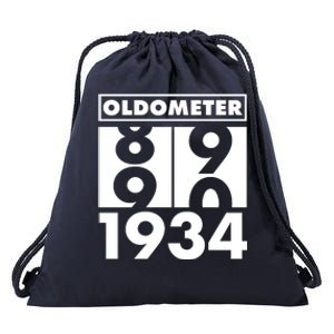 Funny Oldometer Made In 1934 90th Birthday Drawstring Bag