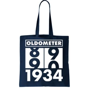 Funny Oldometer Made In 1934 90th Birthday Tote Bag