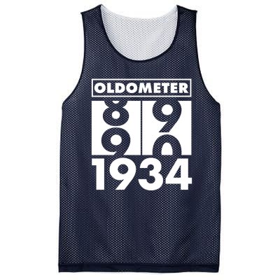 Funny Oldometer Made In 1934 90th Birthday Mesh Reversible Basketball Jersey Tank