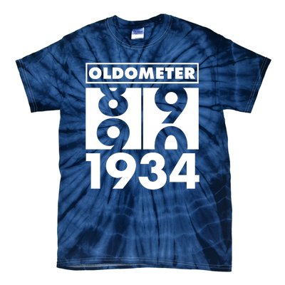 Funny Oldometer Made In 1934 90th Birthday Tie-Dye T-Shirt