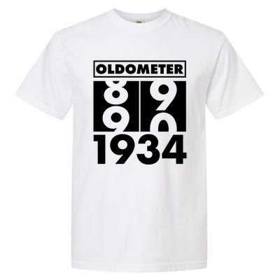 Funny Oldometer Made In 1934 90th Birthday Garment-Dyed Heavyweight T-Shirt