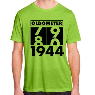 Funny Oldometer Made In 1944 80th Birthday Adult ChromaSoft Performance T-Shirt