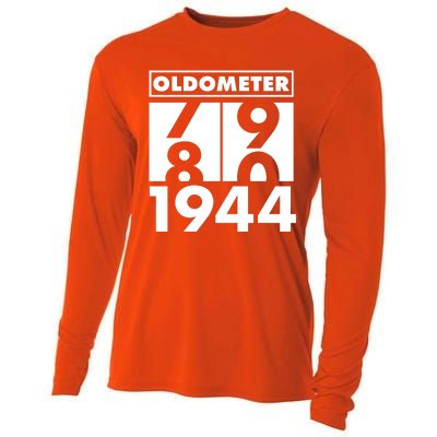 Funny Oldometer Made In 1944 80th Birthday Cooling Performance Long Sleeve Crew