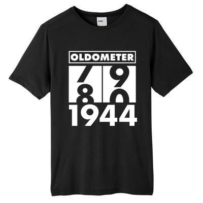 Funny Oldometer Made In 1944 80th Birthday Tall Fusion ChromaSoft Performance T-Shirt