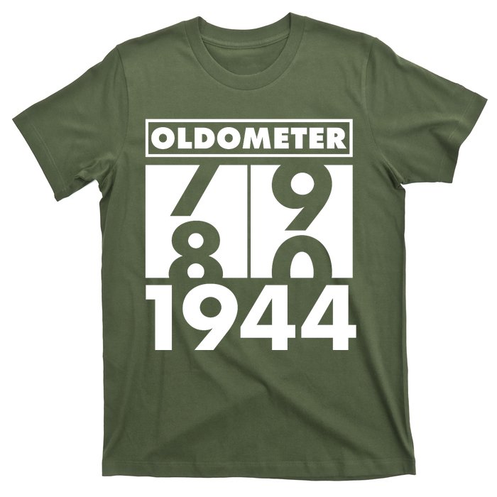 Funny Oldometer Made In 1944 80th Birthday T-Shirt